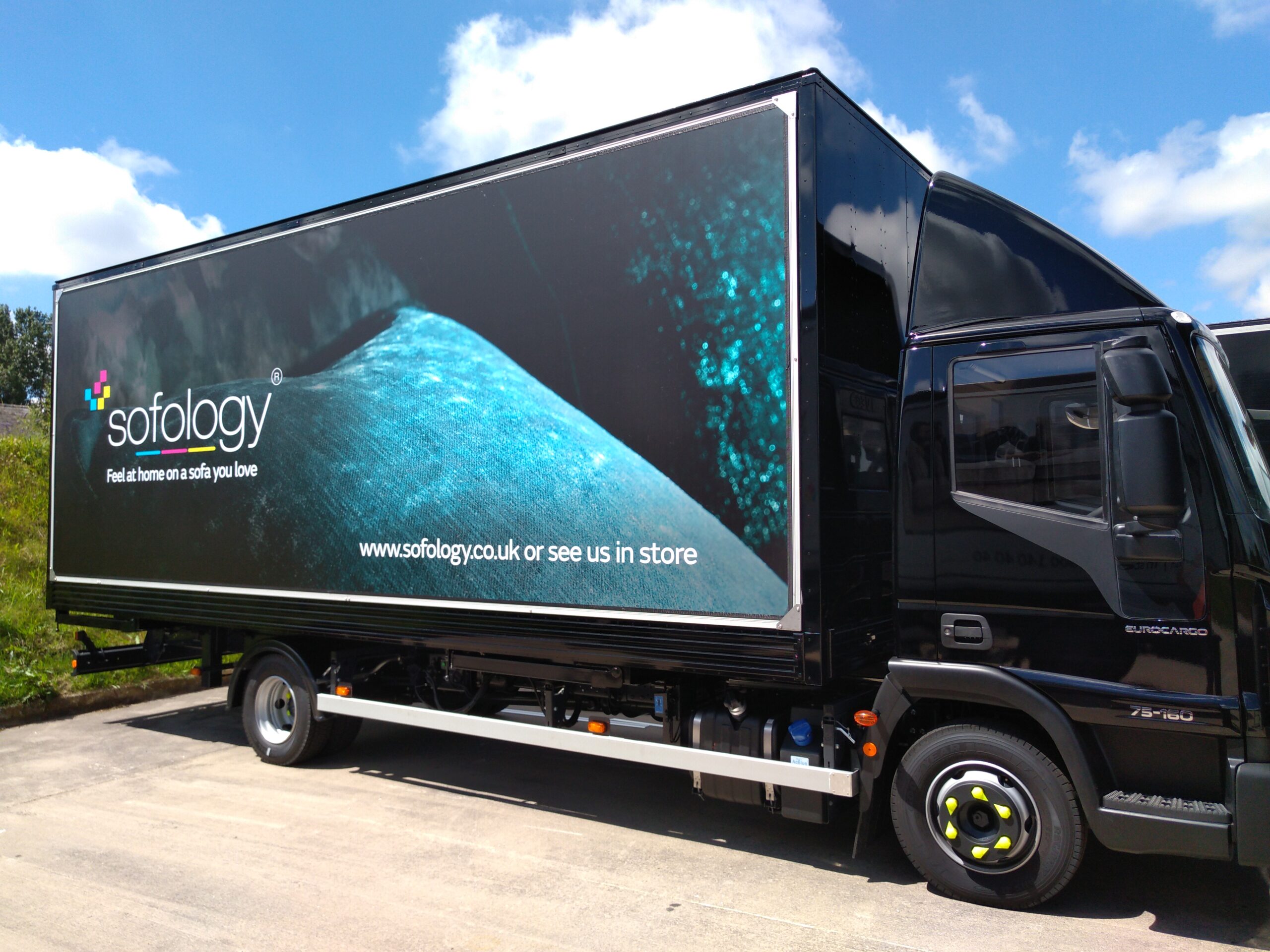 Sofology Delivery Van | Luton Box Van Graphics | Commercial truck and lorry signage