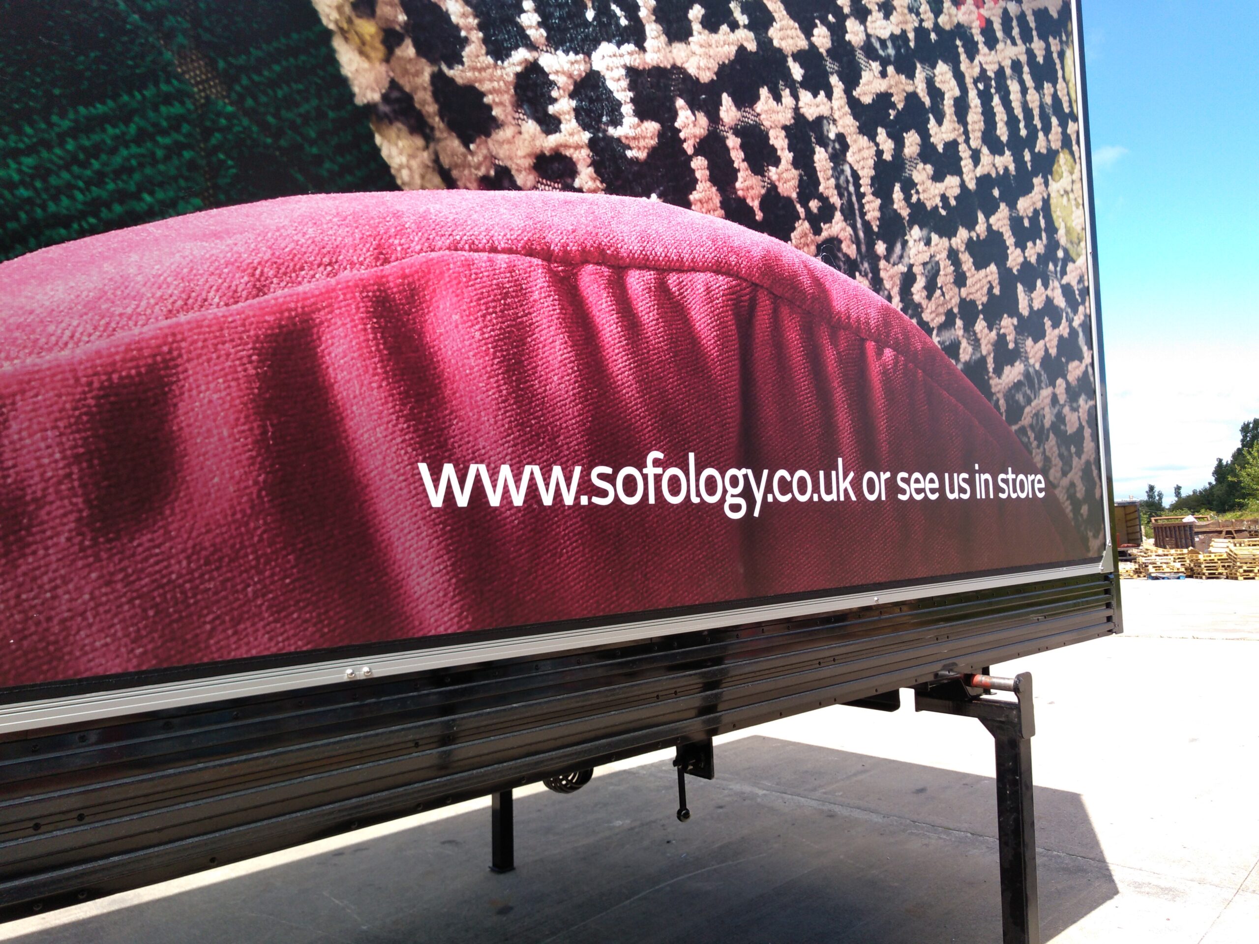 Sofology Delivery Van | Luton Box Van Graphics | Commercial truck and lorry signage