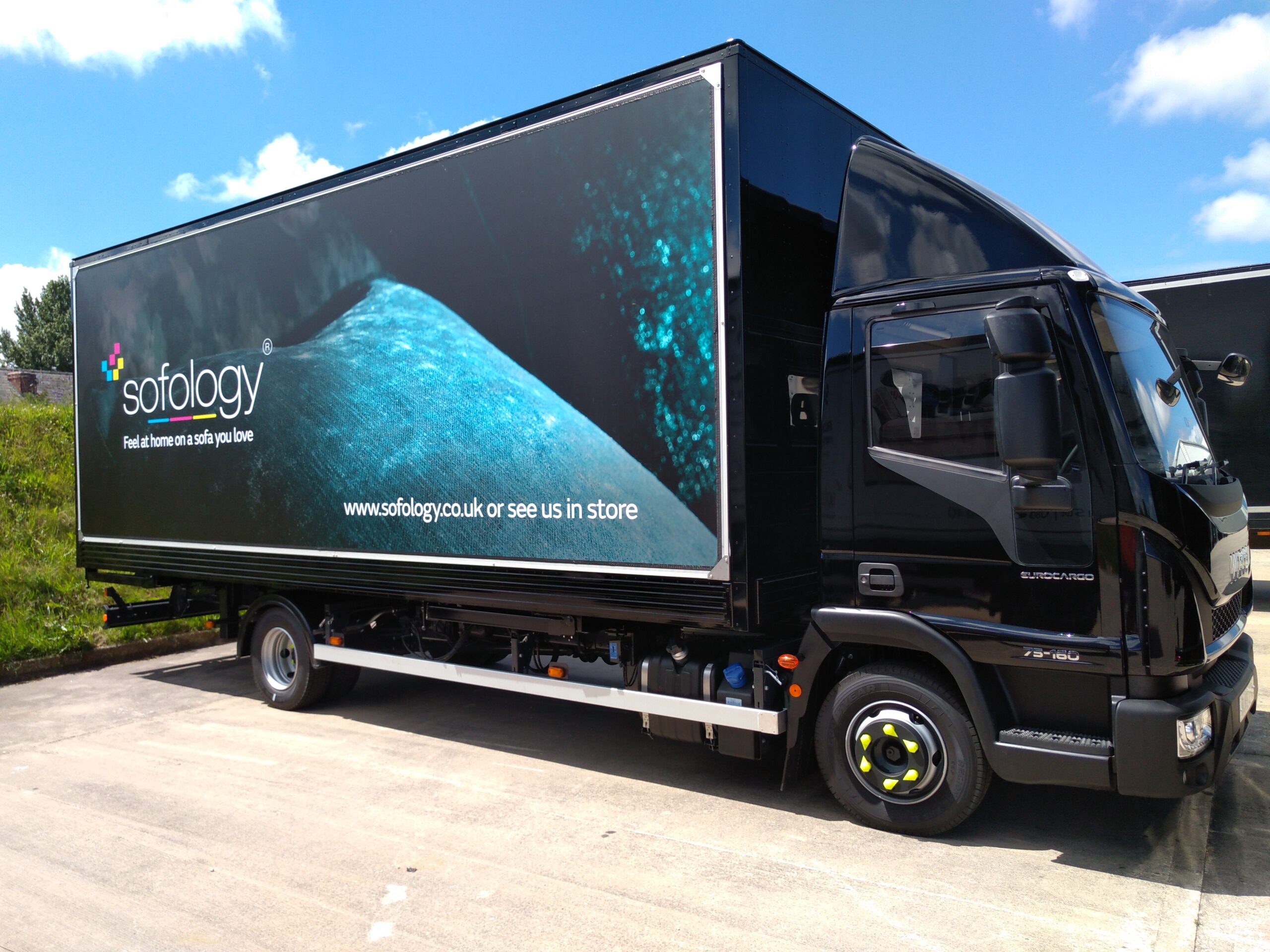 Sofology Delivery Van | Luton Box Van Graphics | Commercial truck and lorry signage