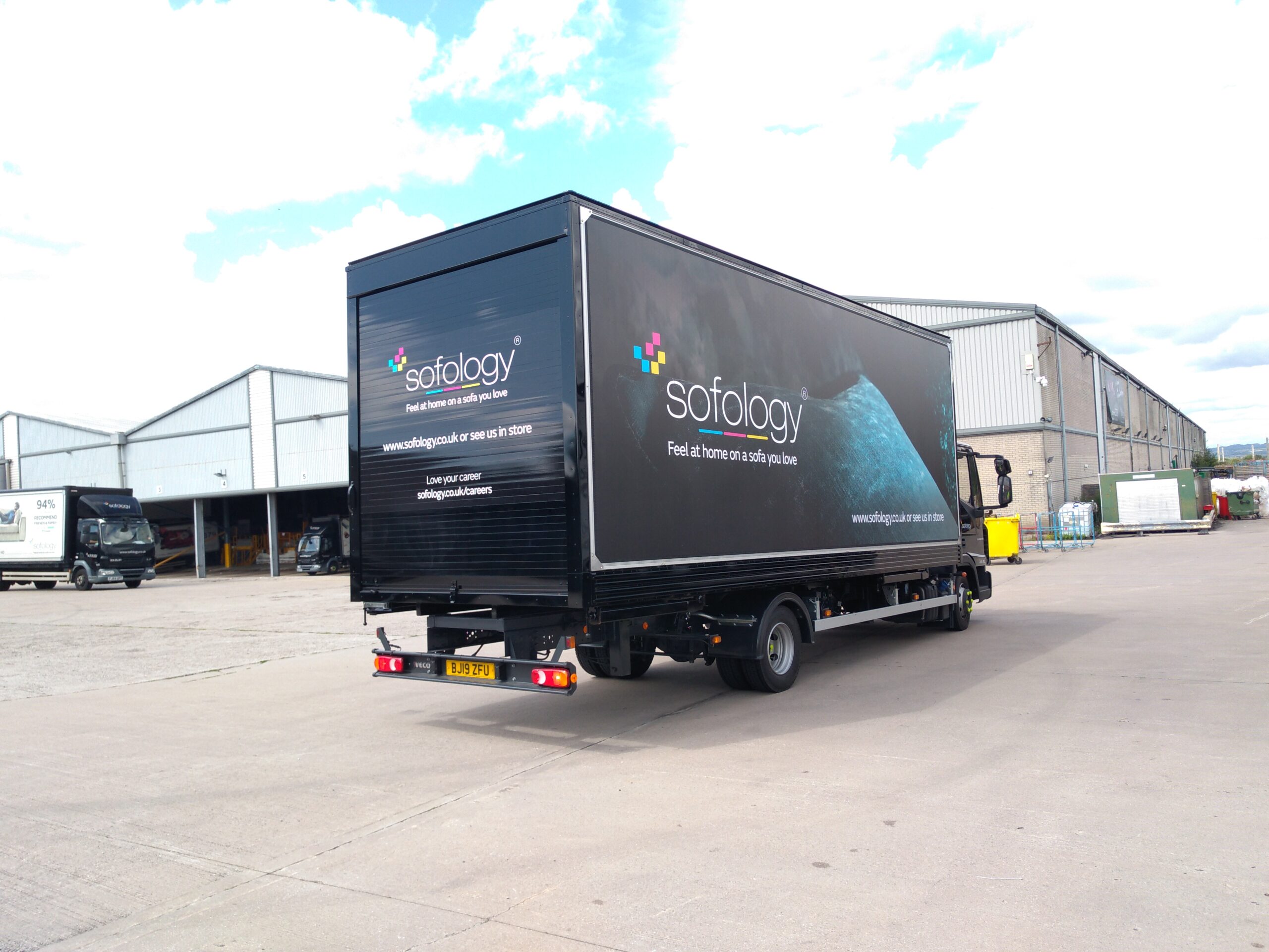 Sofology Delivery Van | Luton Box Van Graphics | Commercial truck and lorry signage