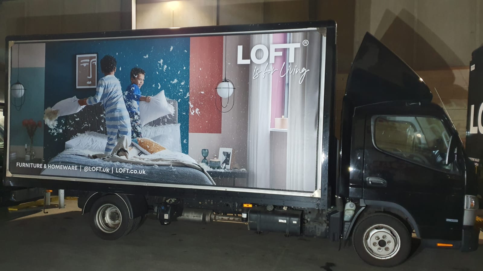 LOFT Delivery Van | Luton Box Van Graphics | Commercial truck and lorry signage