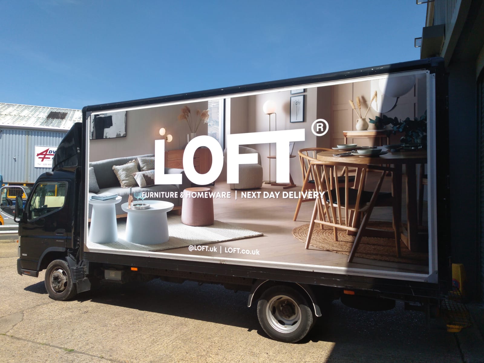 LOFT Interiors Delivery Van Advertising